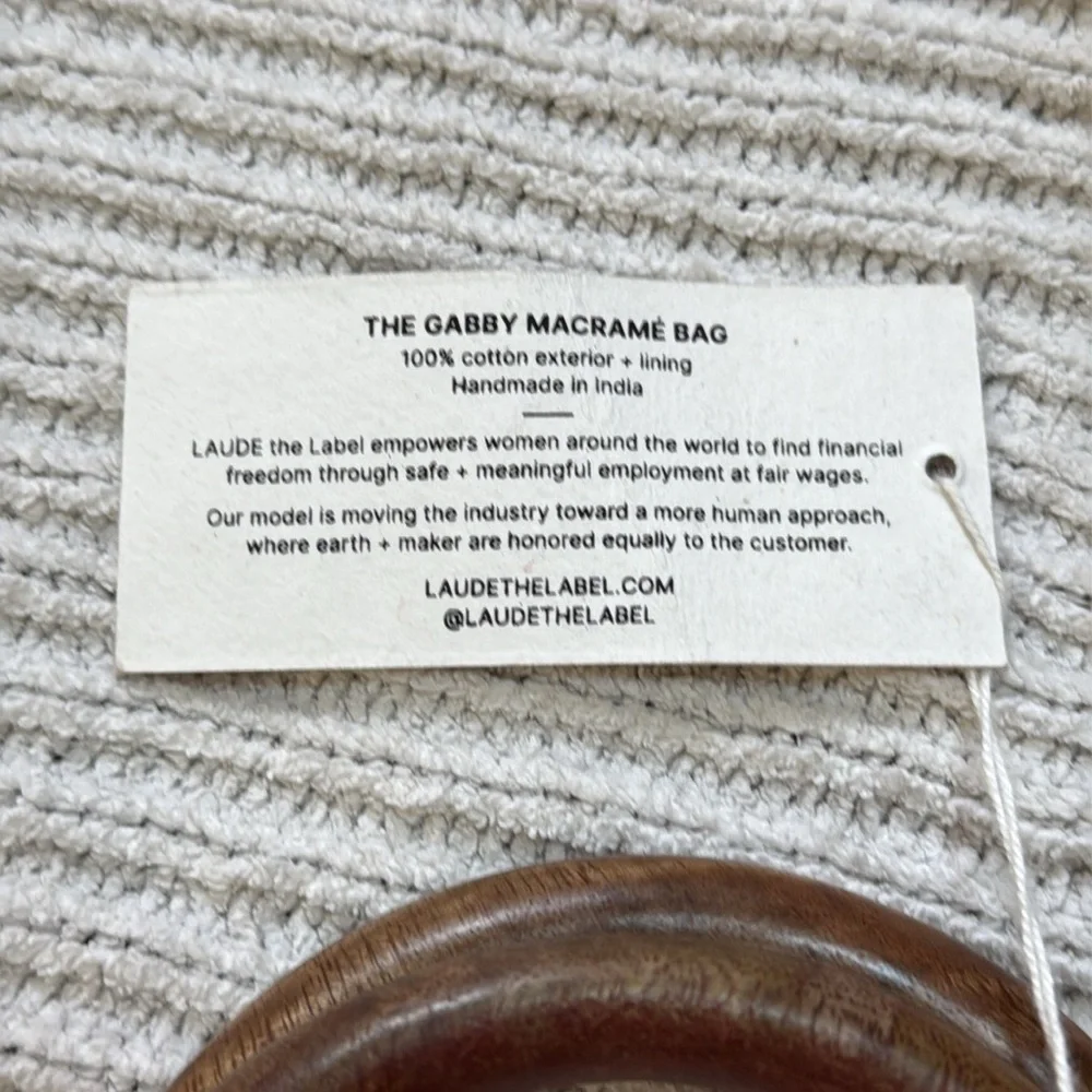Curateur x Laude The Label The Gabby Macrame Bag - Picture 7 of 9